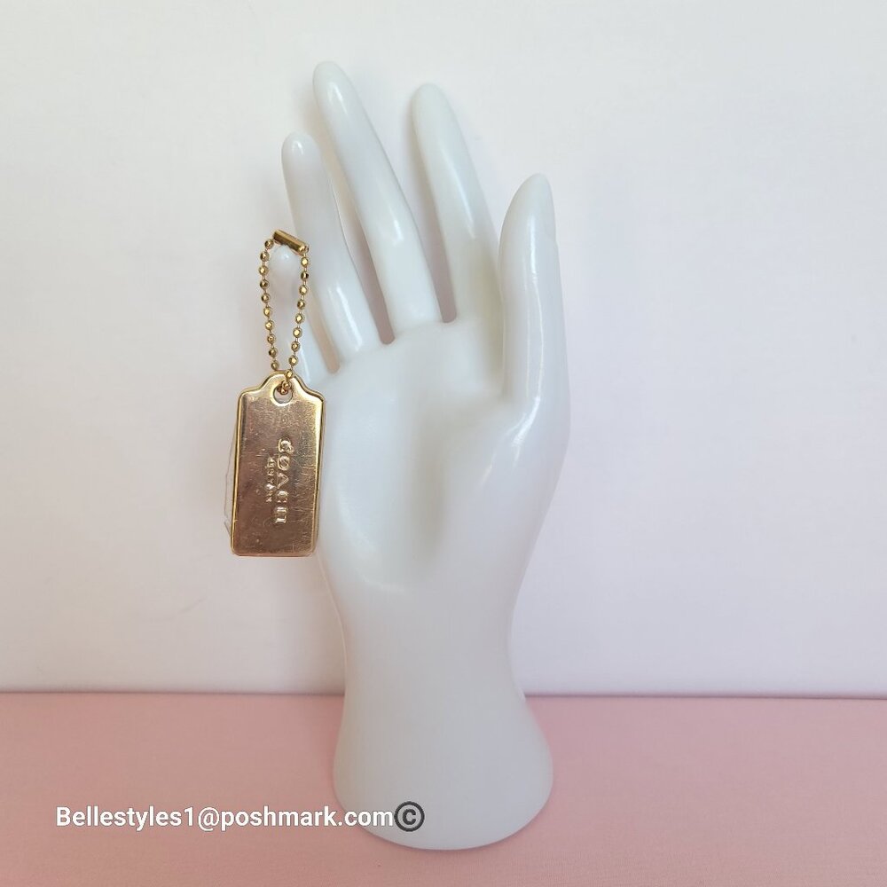 COACH Hangtags / Charms Replacement for Bags, Backpacks, Sling-bags. Gold-tone⭐ - Picture 2 of 13